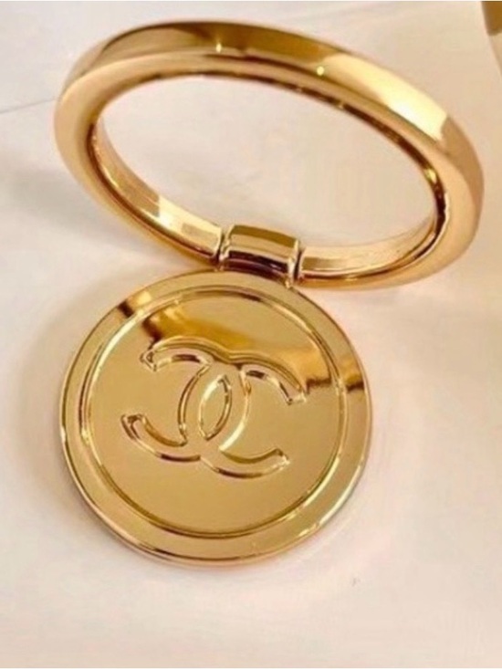 Source Unknown Accessories - RARE DESIGNER VIP GOLD PHONE RING HOLDER / STAND